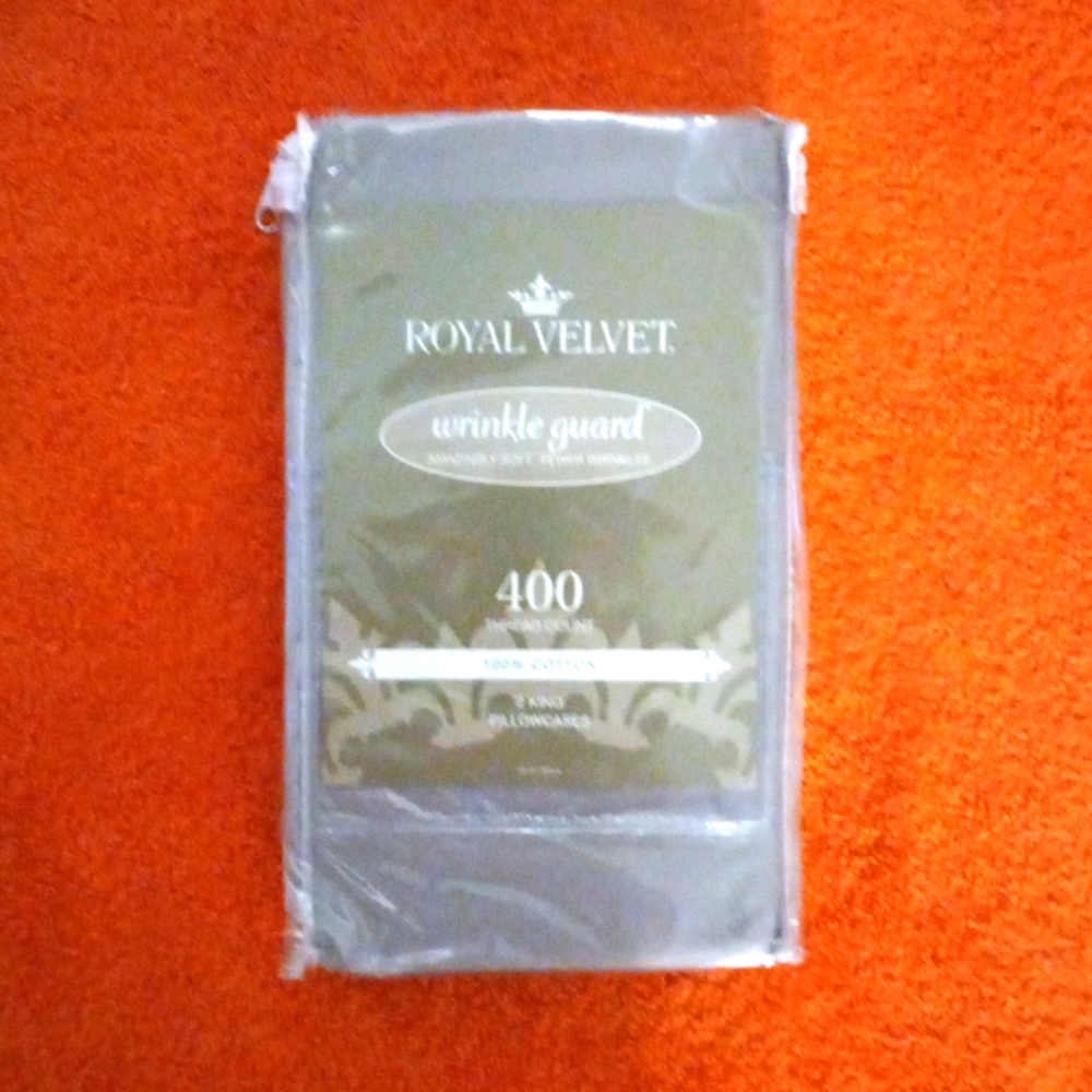 Royal Velvet King Pillow CASES 400 Thread Count 100% Cotton Set of 2 in …